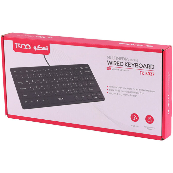 کیبورد باسیم تسکو مدل TK 8037