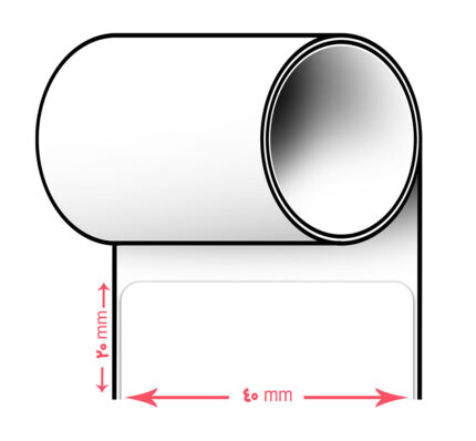 لیبل پرینتر سایز 40 * 20 (یک ردیفه)