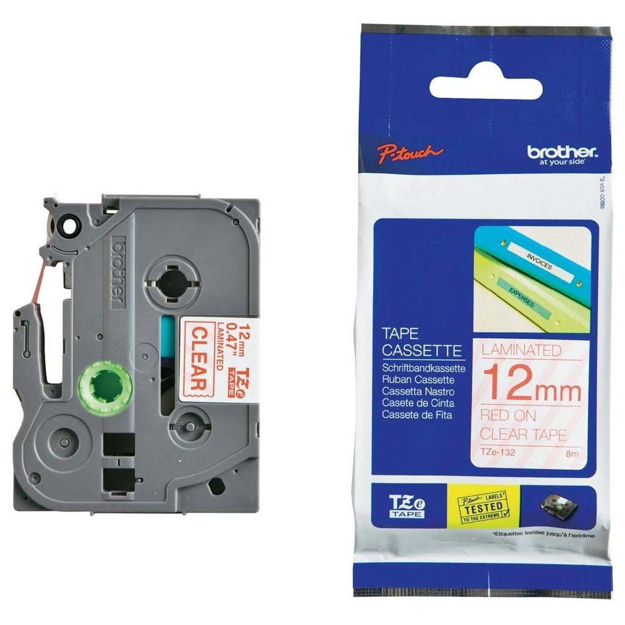 برچسب پرینتر لیبل زن برادر مدل TZe-132
