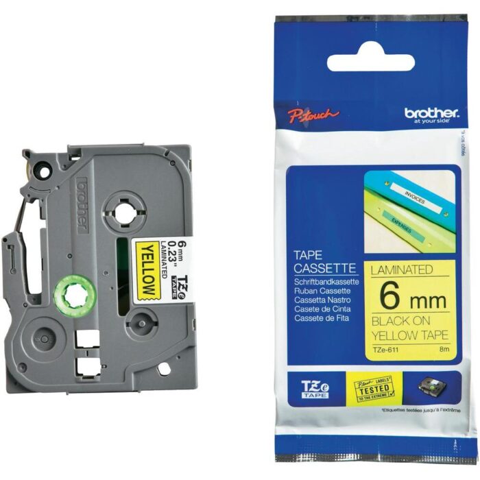 برچسب پرینتر لیبل زن TZe-611 برادر