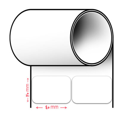 لیبل پرینتر سایز 40 * 20 (دو ردیفه)