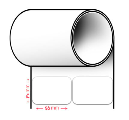لیبل پرینتر سایز 45 * 30 (دو ردیفه)