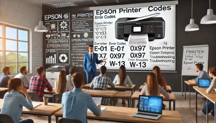 آشنایی با ارورهای پرینتر اپسون و رفع مشکلات آنها